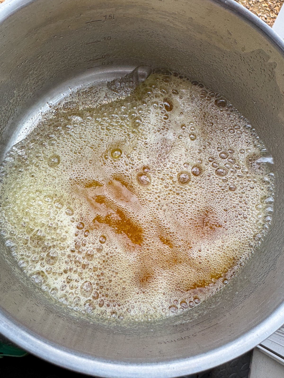 brown butter in pan