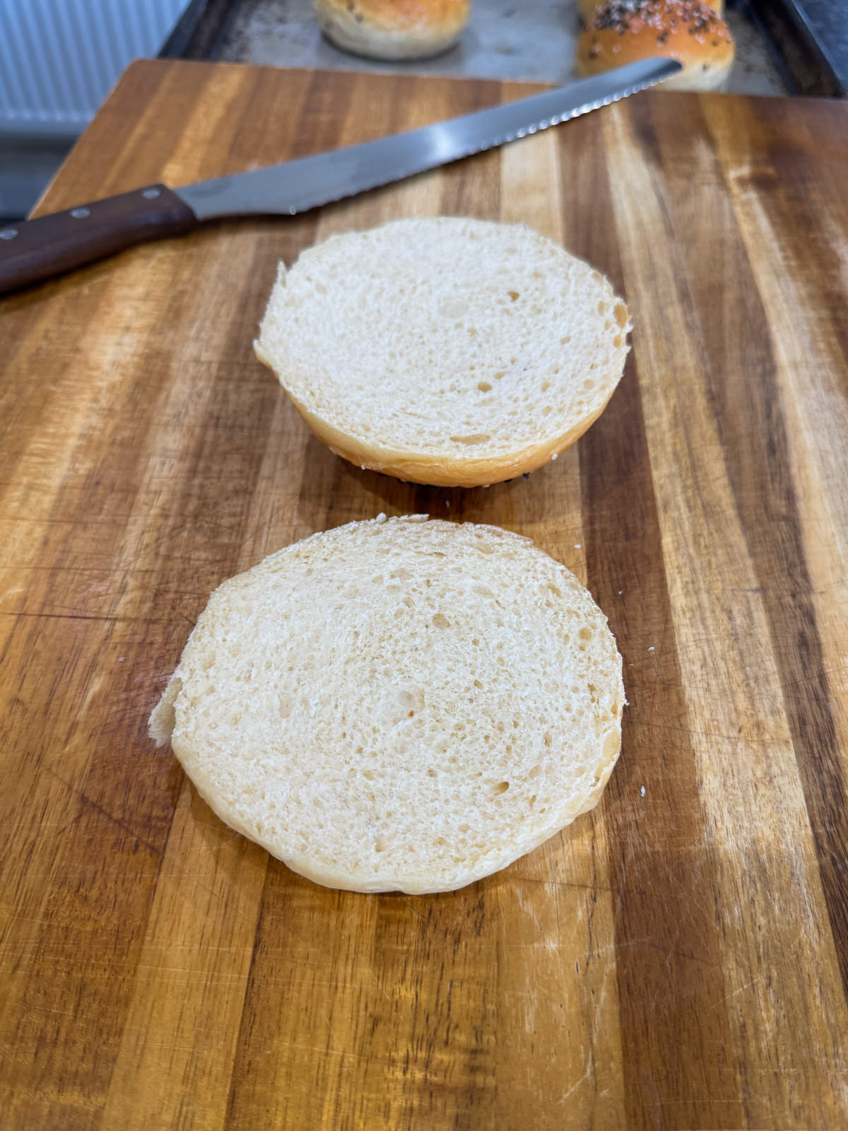 potato burger bun crumb
