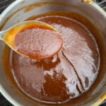 burnt peach & bourbon BBQ sauce