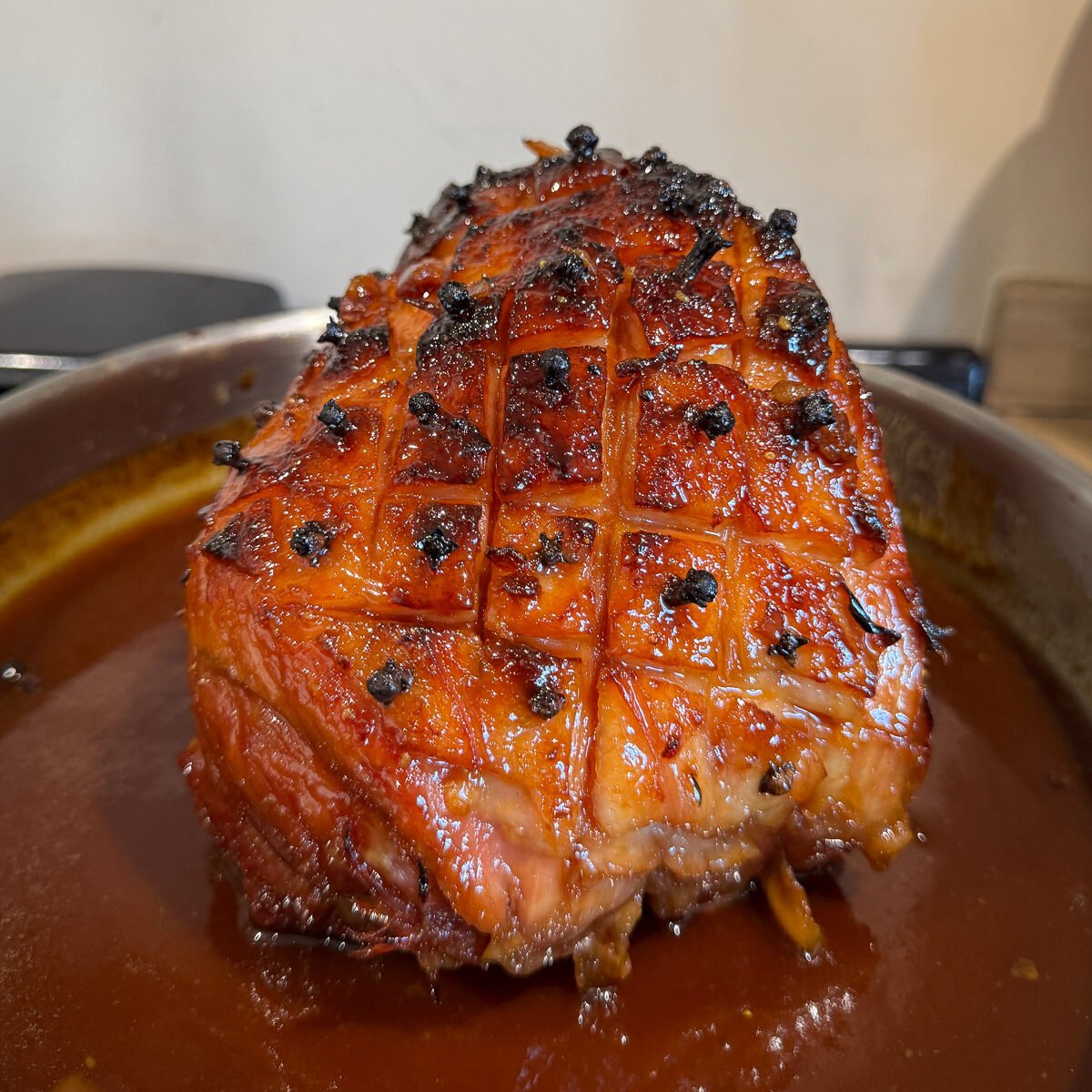 sticky toffee glazed ham