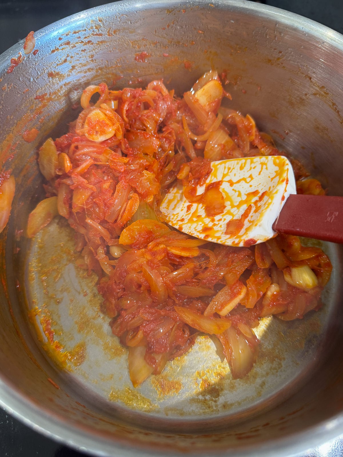 caramelised tomato paste for sauce base