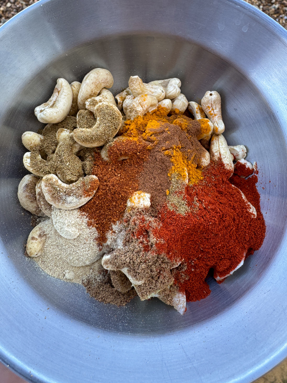 cashew nuts & spices for curry sauce base