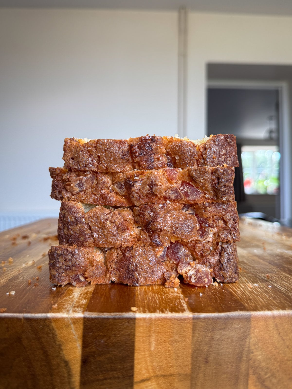 cherry almond loaf cake