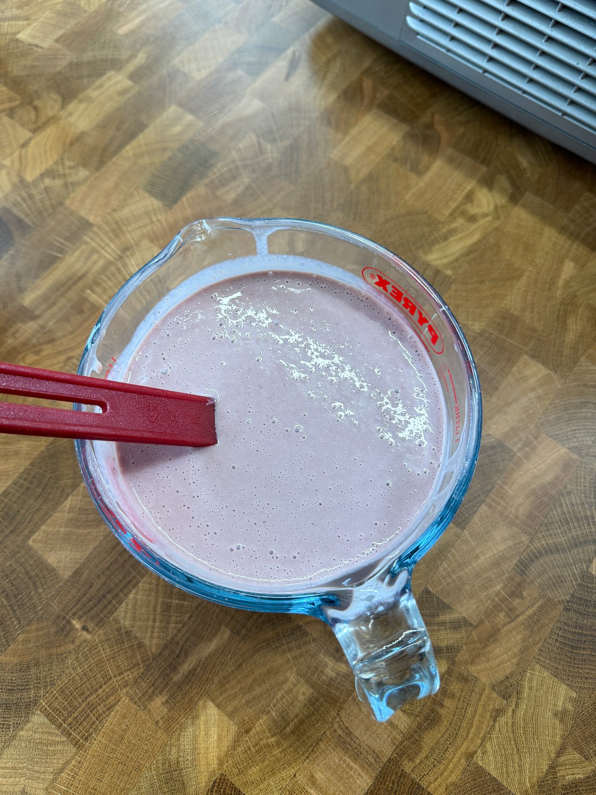 cherry custard ice cream base