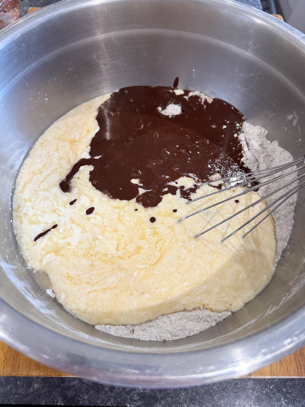 chocolate cake batter ingredients