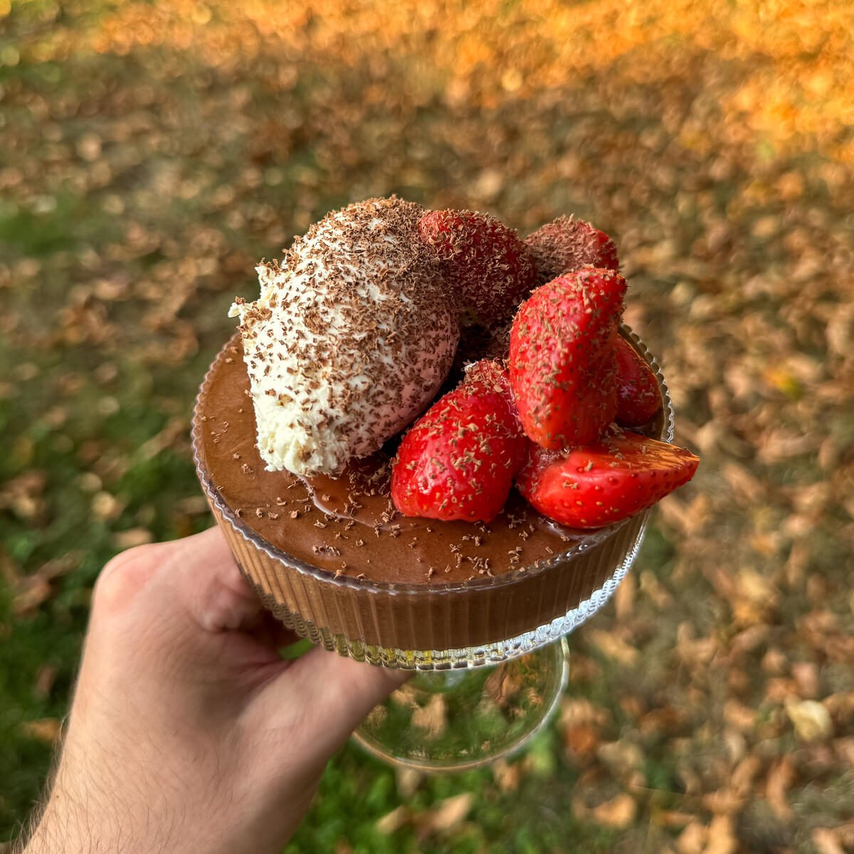 dark chocolate mousse