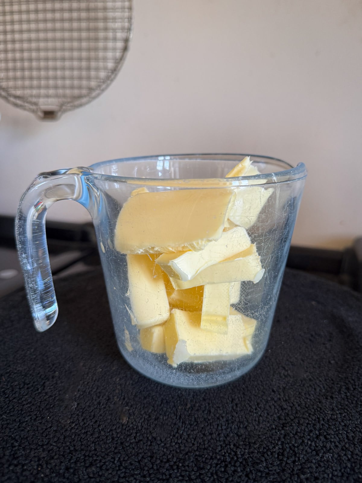 chopped butter for clarifying