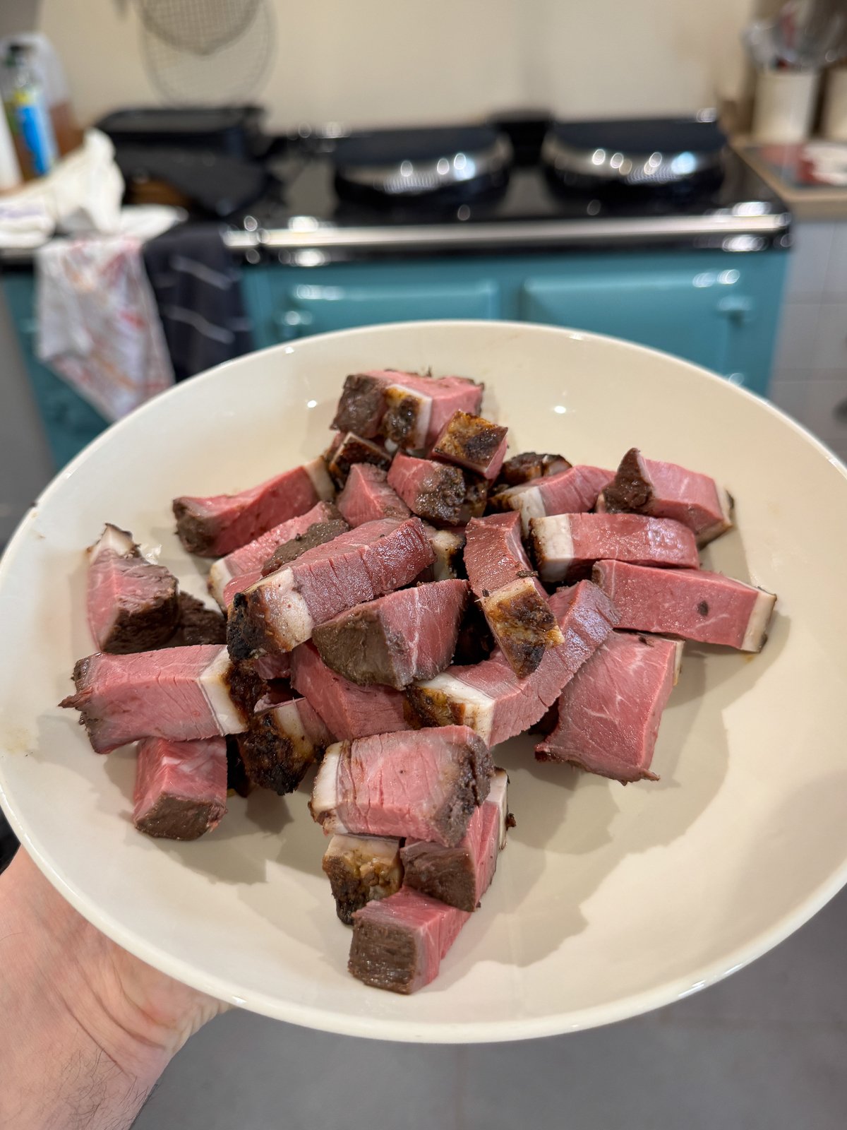chopped leftover roast beef