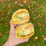 chorizo hash brown breakfast burritos