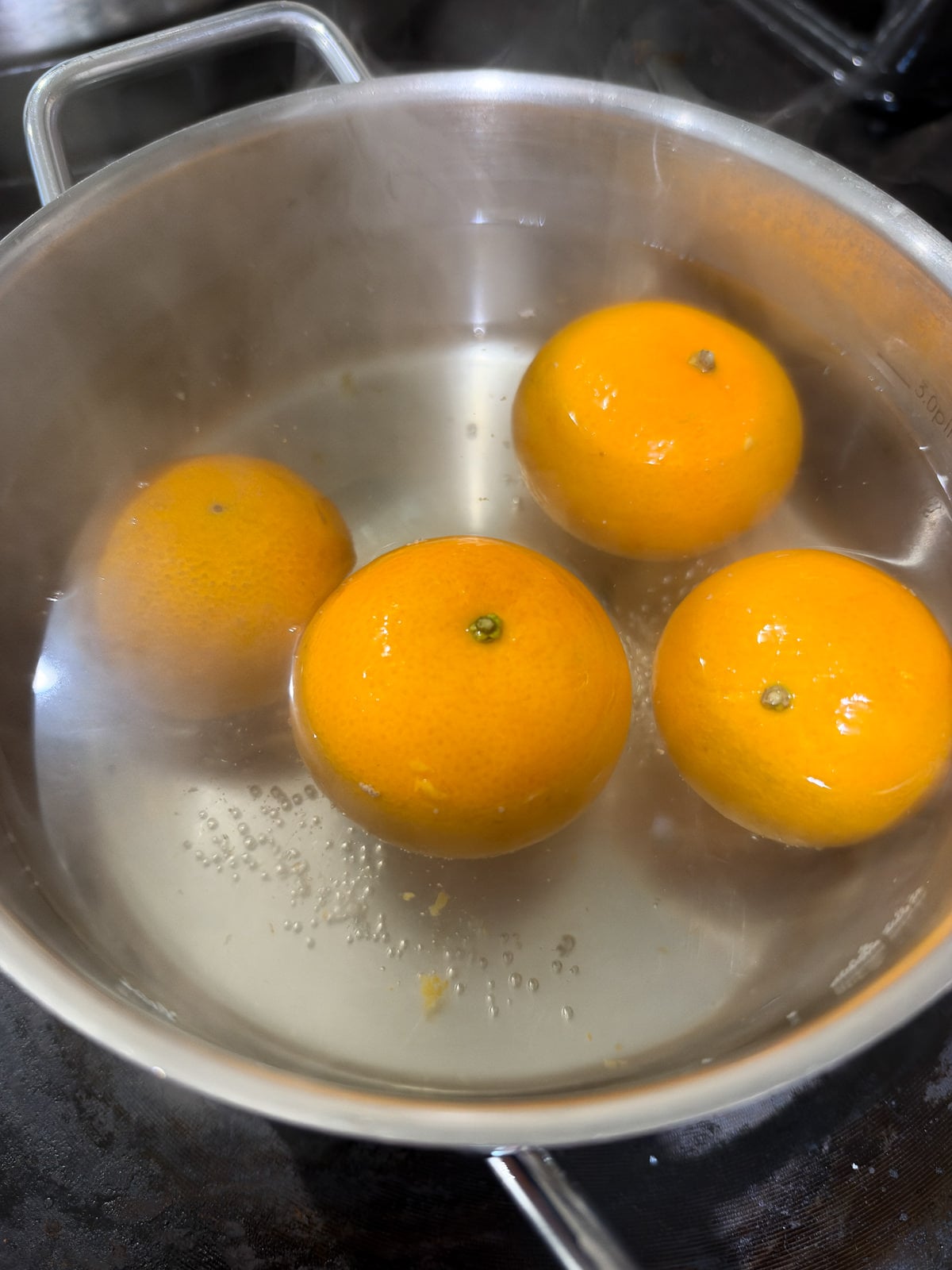 whole boiled clementines