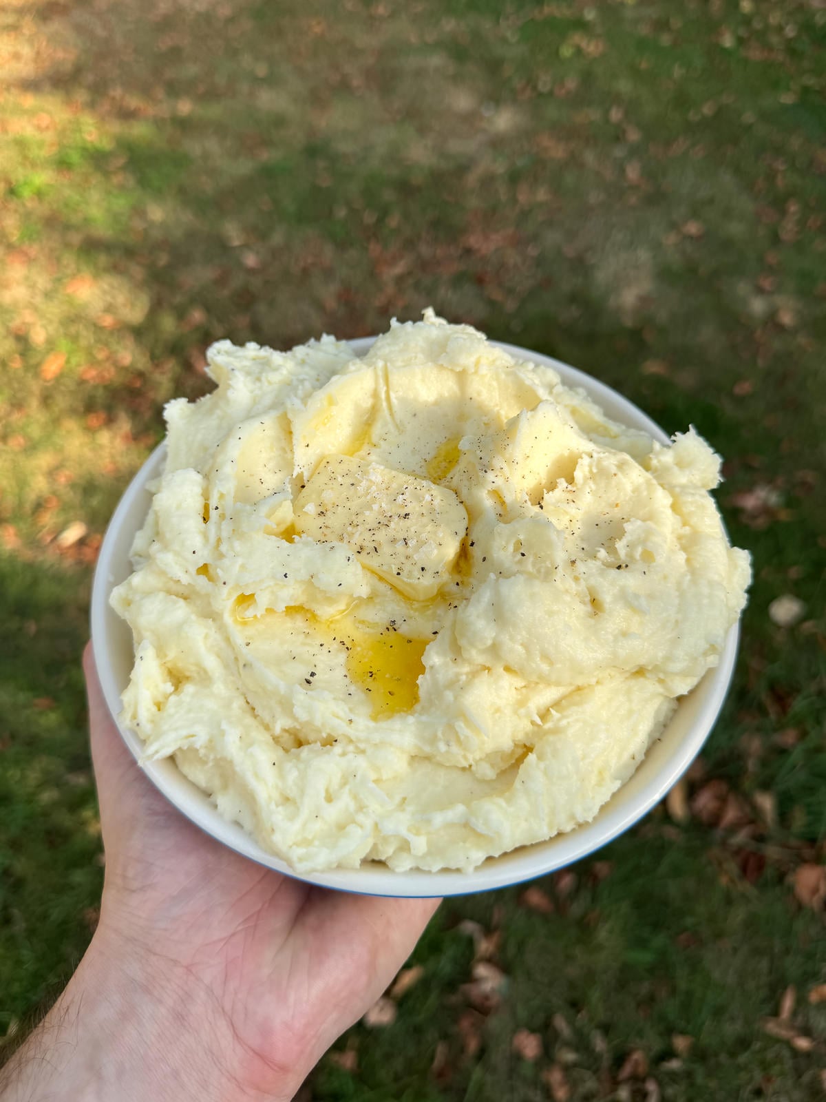 mashed potatoes made with crème fraiche