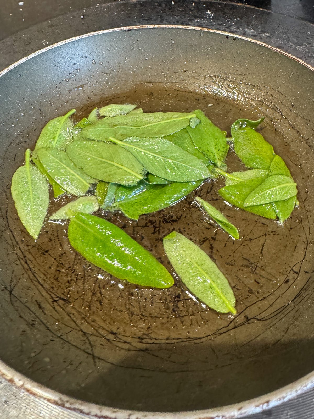 crispy fried sage leaves