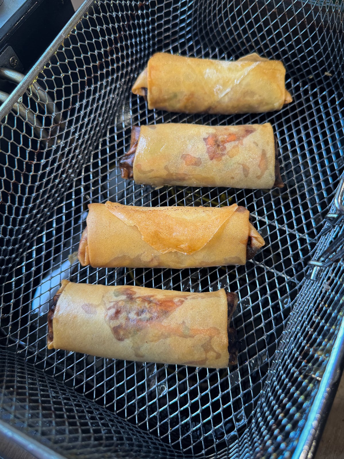 crispy deep fried spring rolls