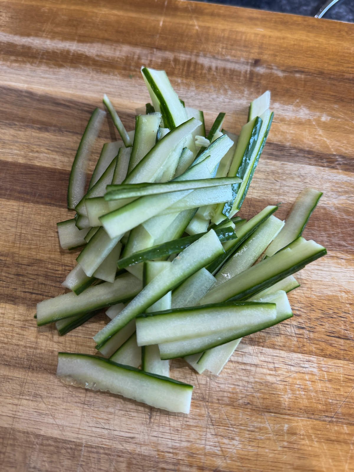 cucumber matchsticks