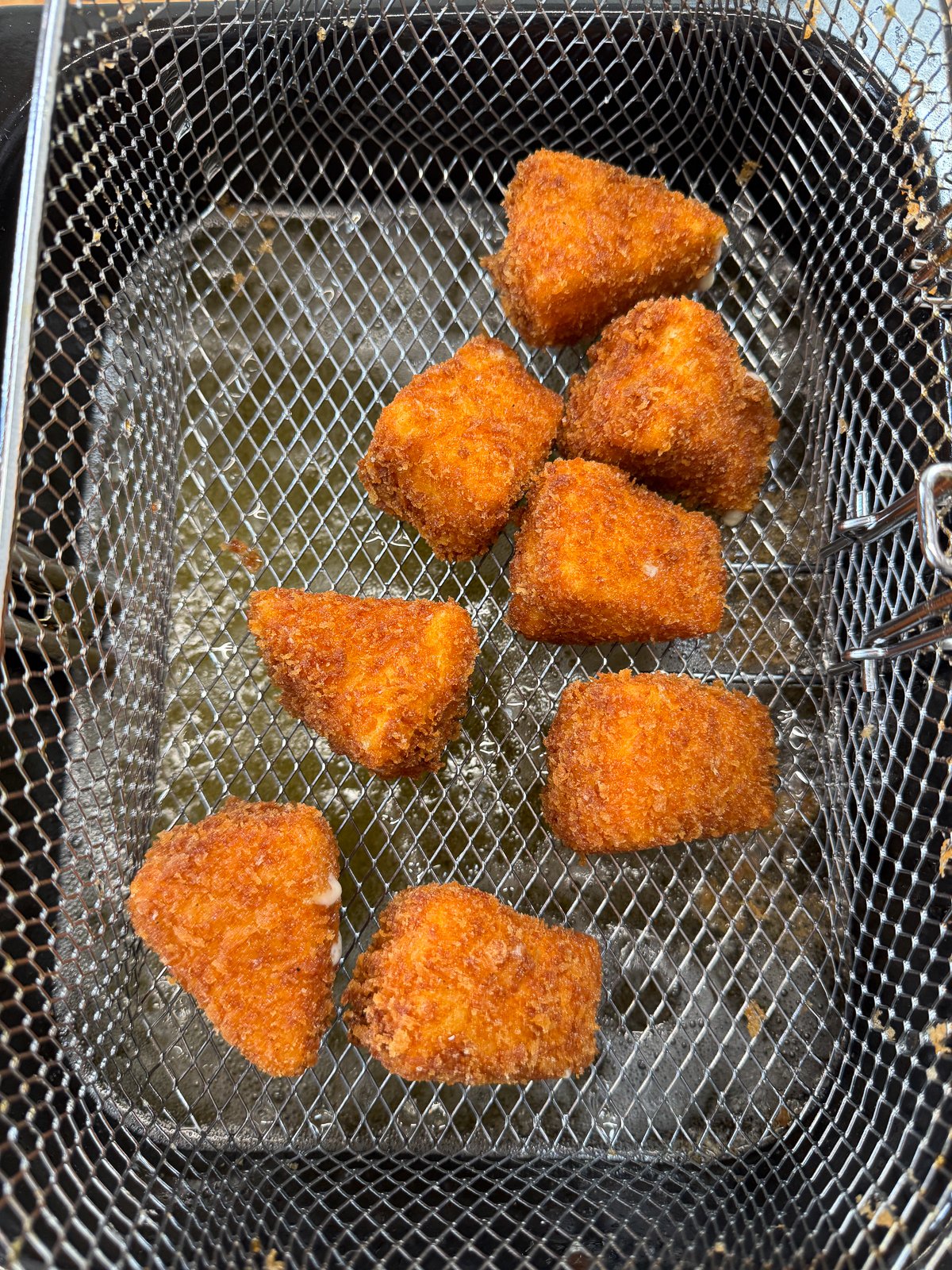 deep fried camembert wedges