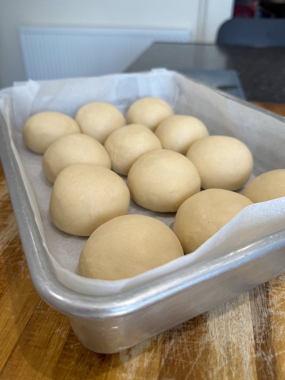 dough balls doubled in size