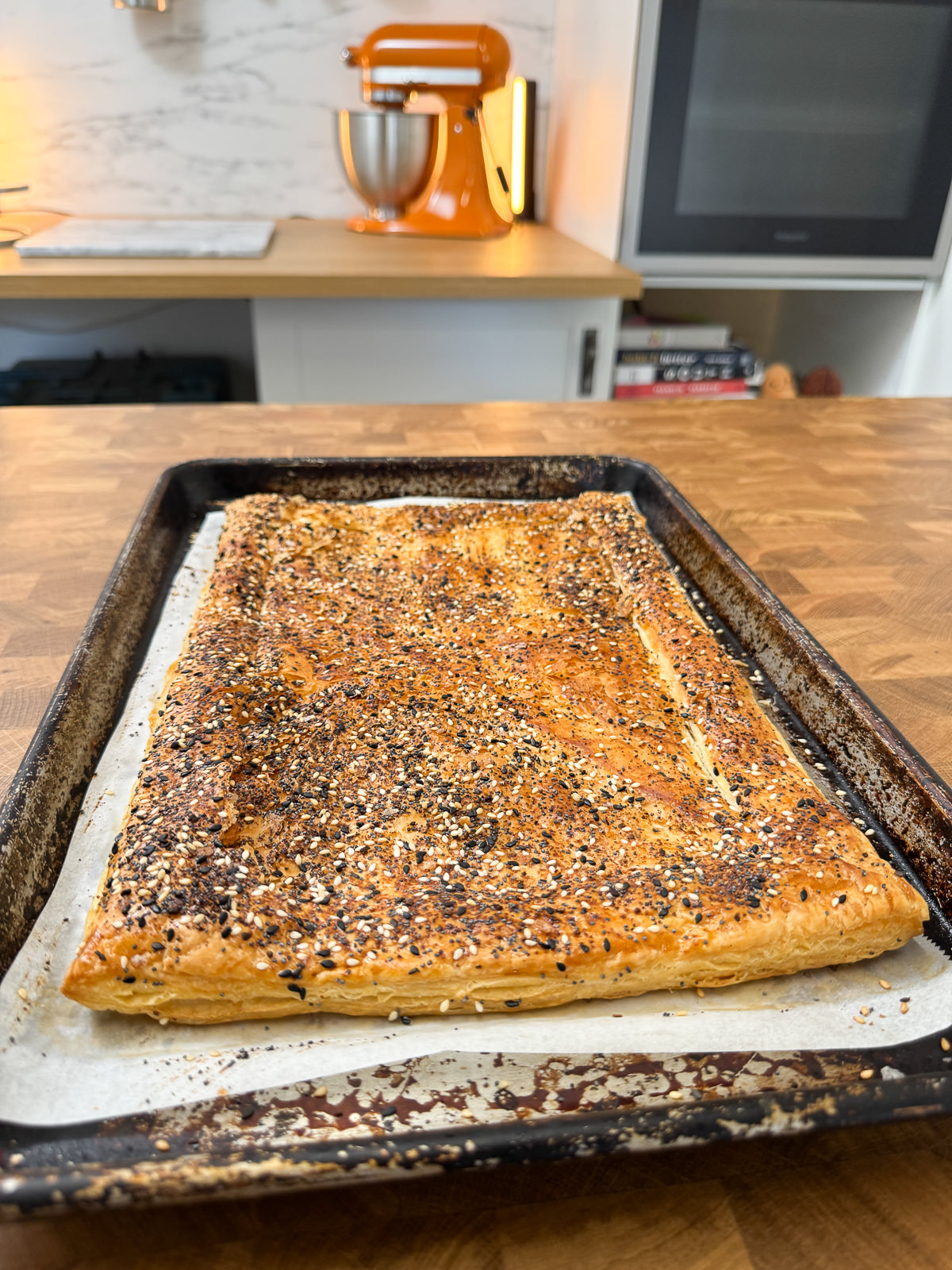 everything bagel puff pastry
