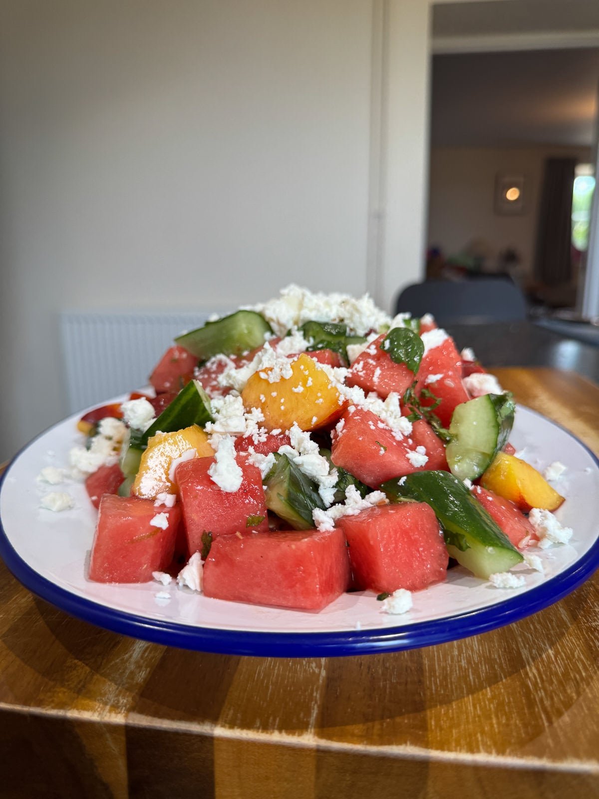 family style watermelon salad