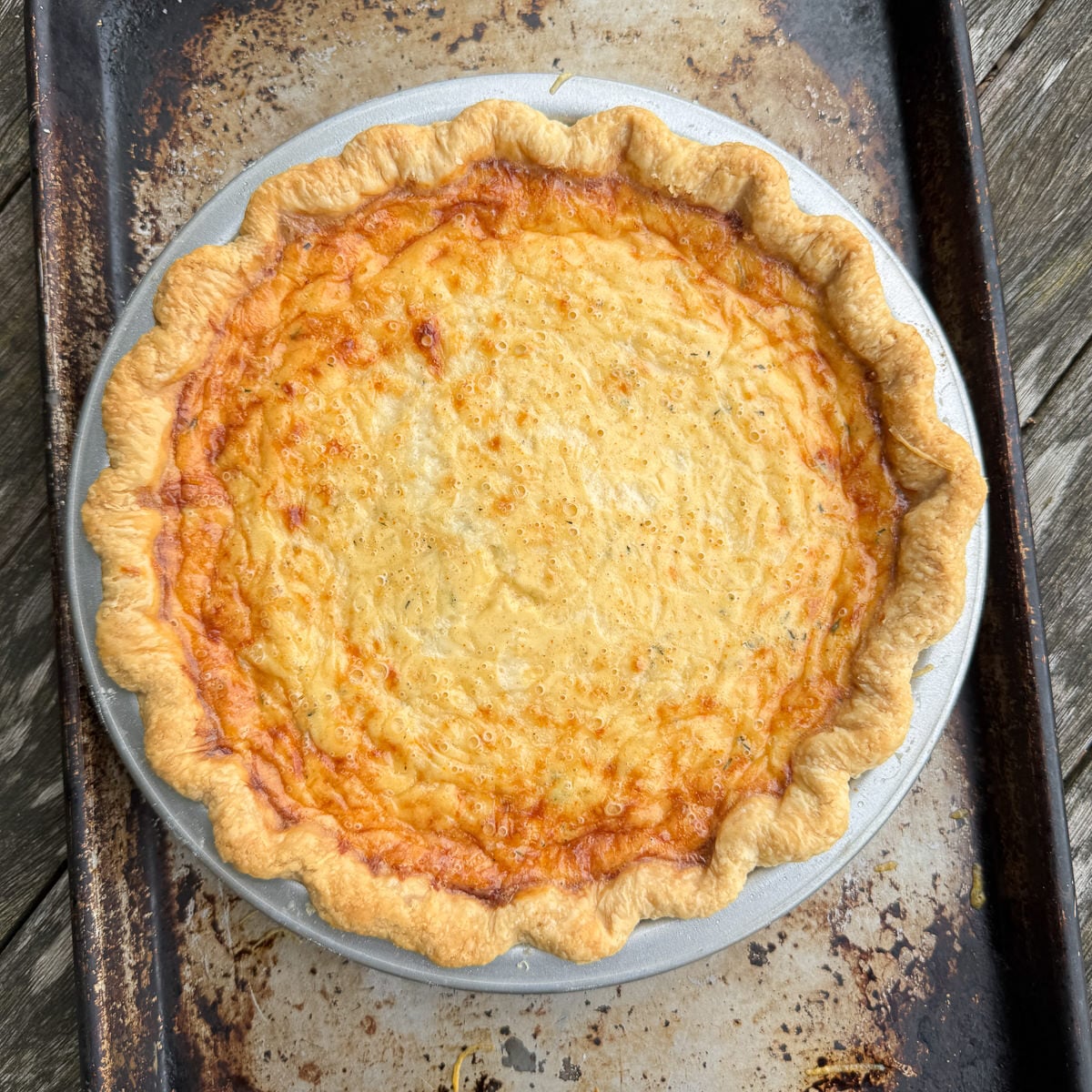 honey roast ham Swiss cheese quiche