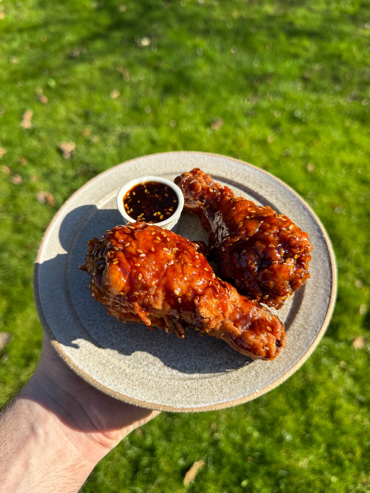 hoisin chicken drumsticks with extra sauce