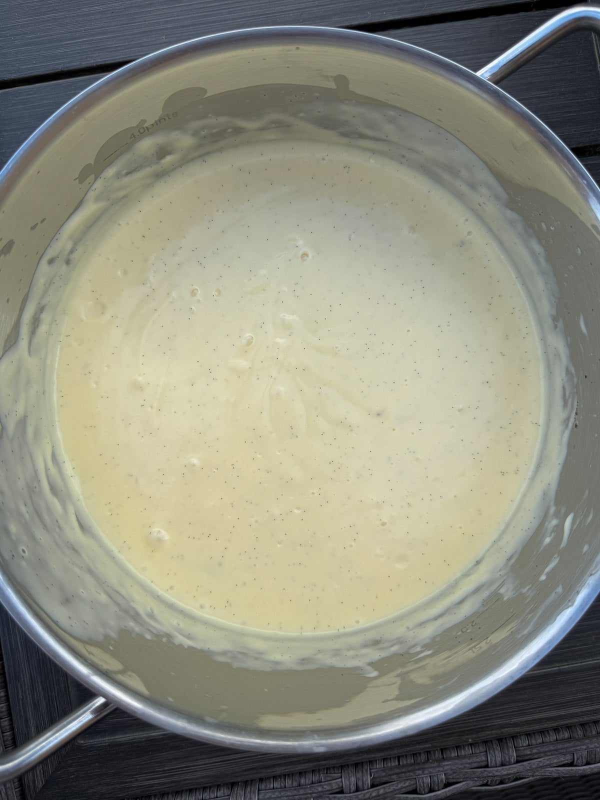 homemade vanilla trifle custard