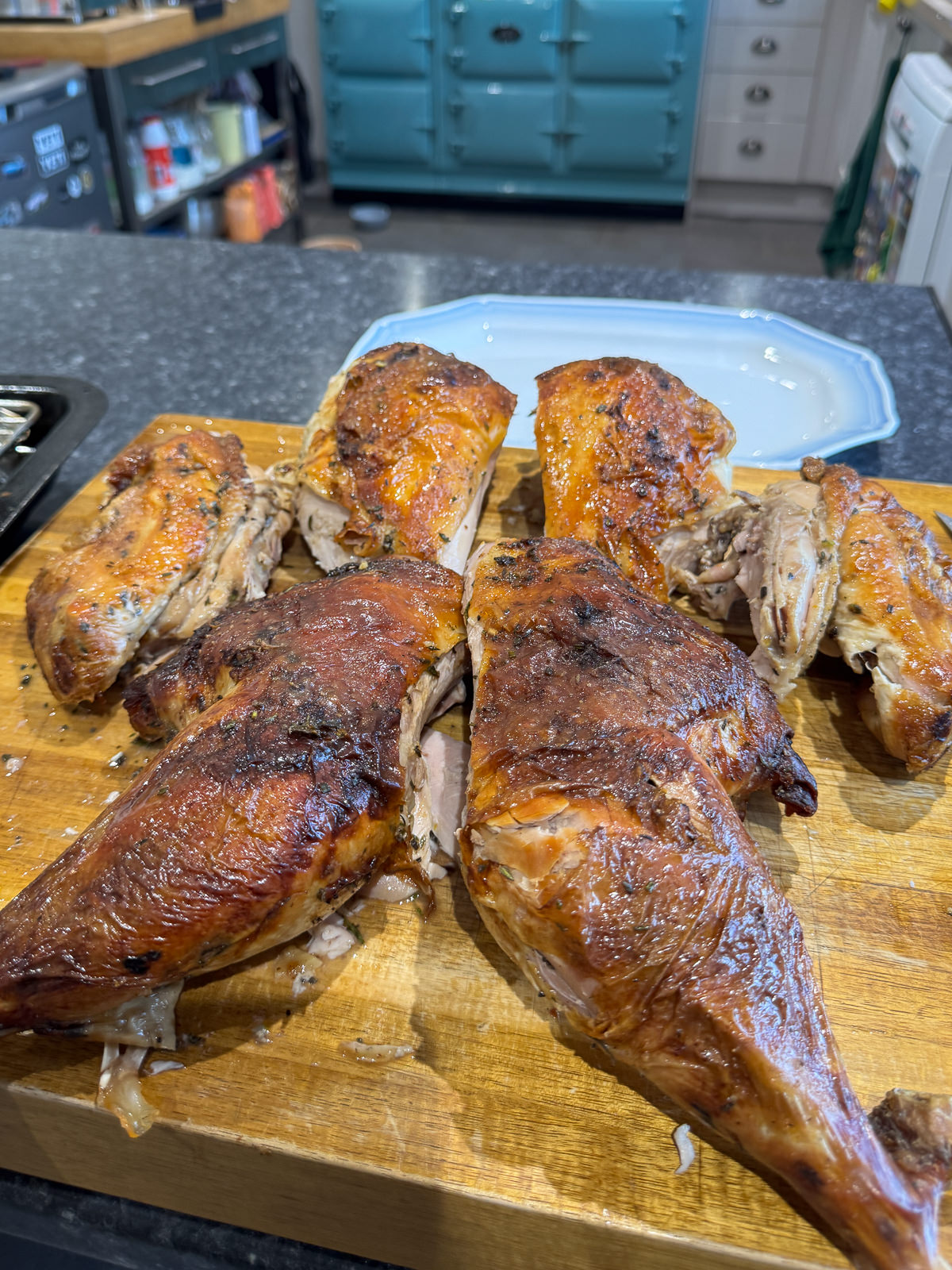 how to carve a spatchcock turkey