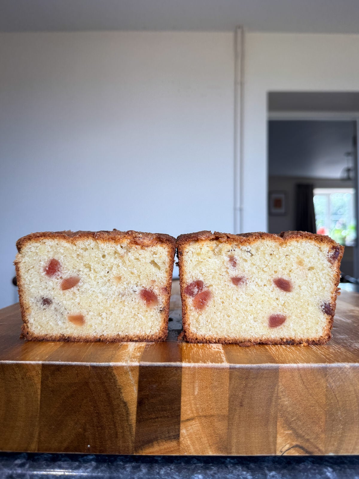 homemade Madeira cake crumb