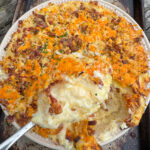 roasted garlic mashed potato casserole