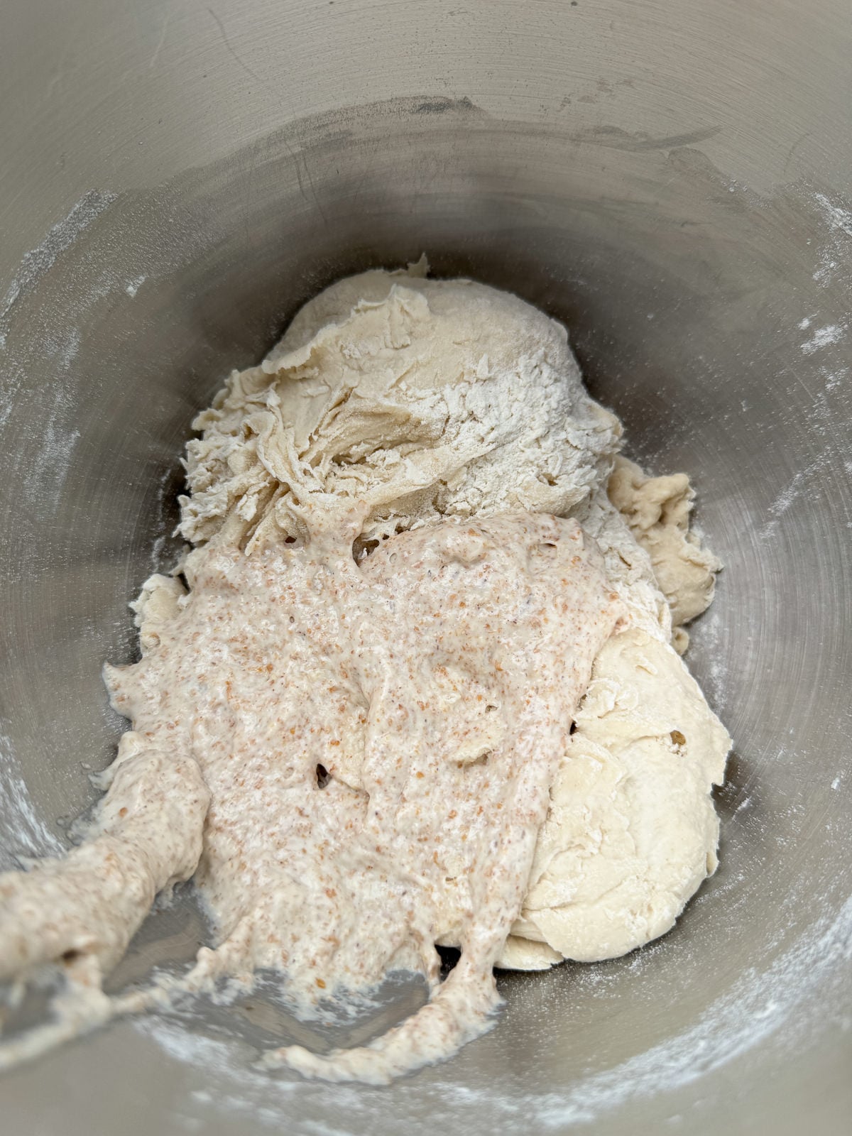 mature sourdough added to autolyse