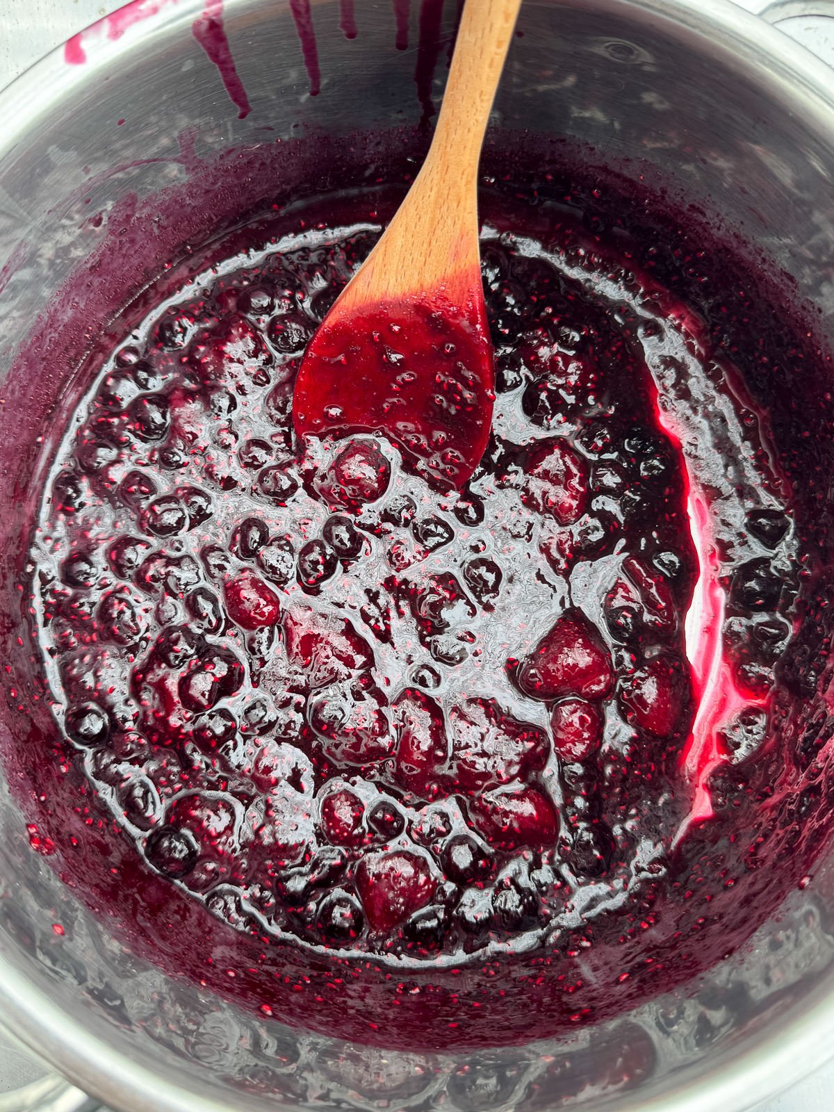 homemade berry compote