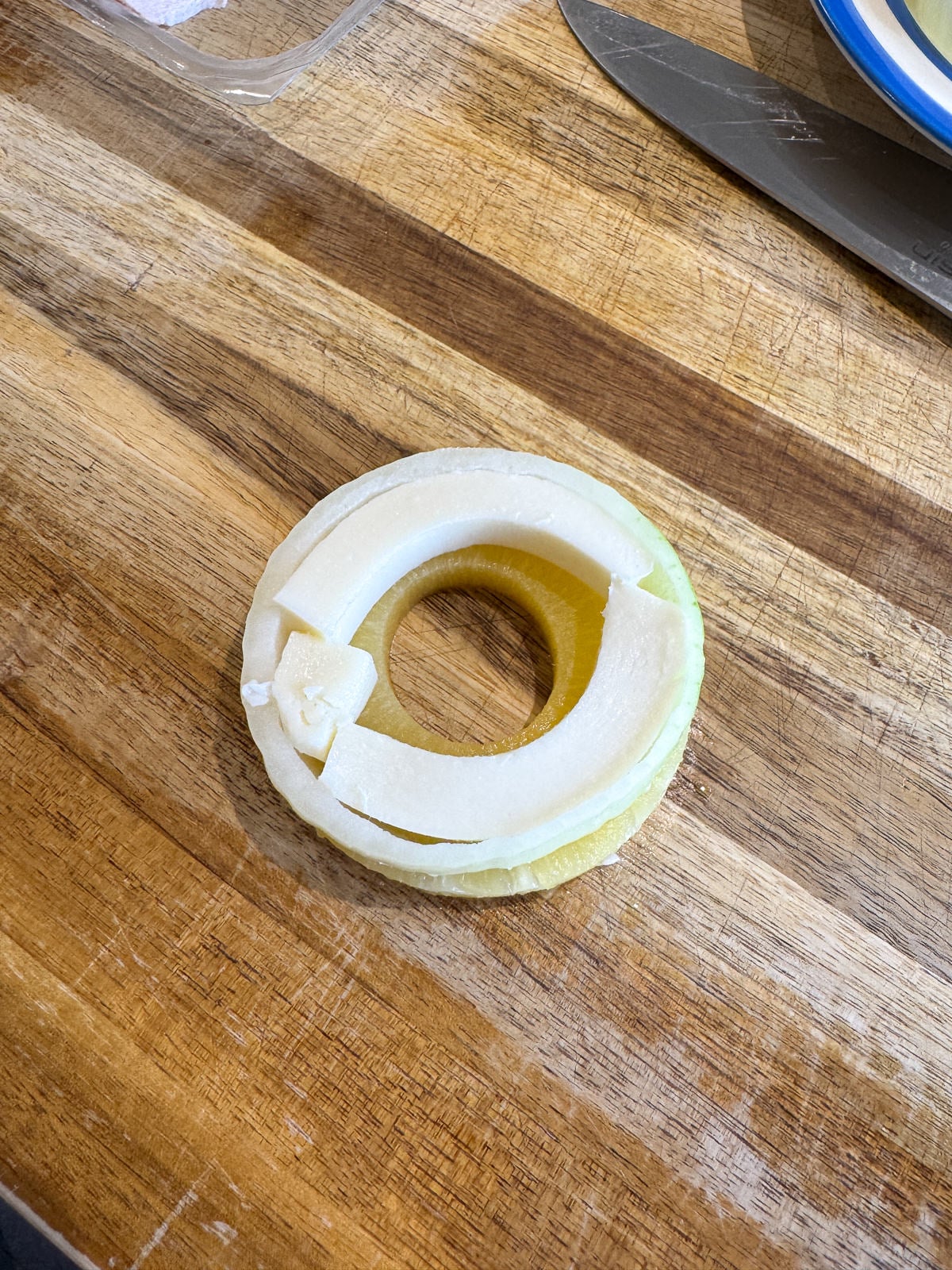 mozzarella stuffed onion
