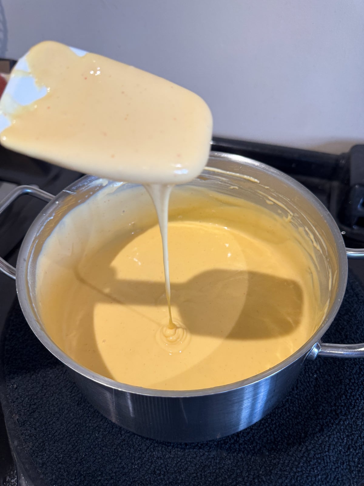 smooth nacho cheese sauce texture