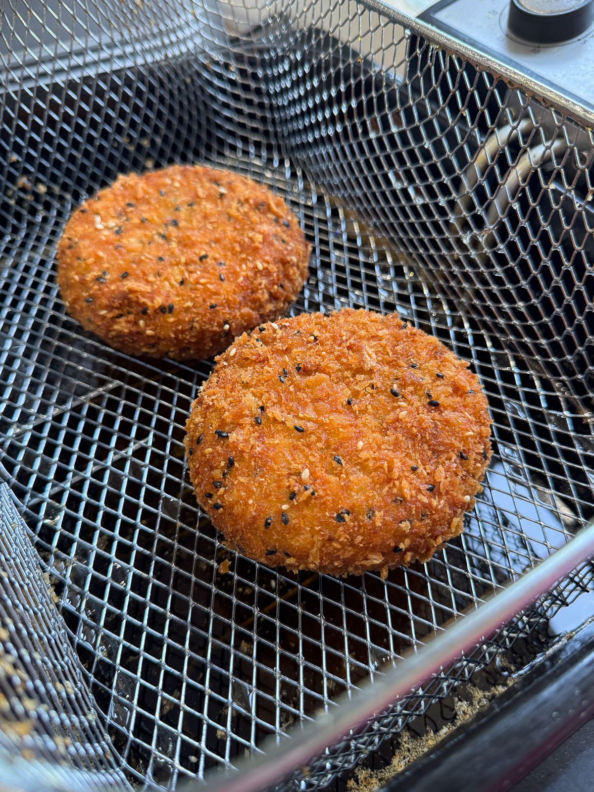 panko bread crumb deep fried fish cakes
