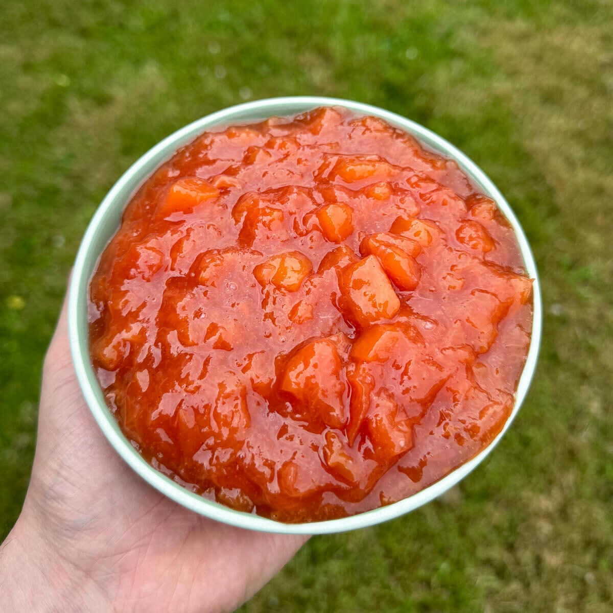 peach vanilla compote