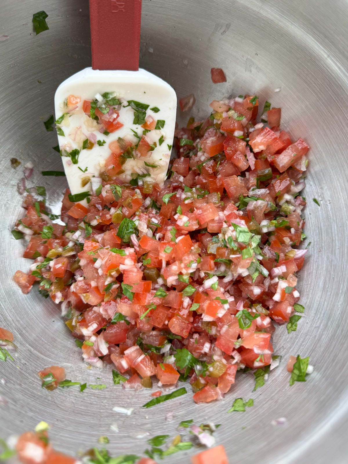 homemade pico de gallo salsa