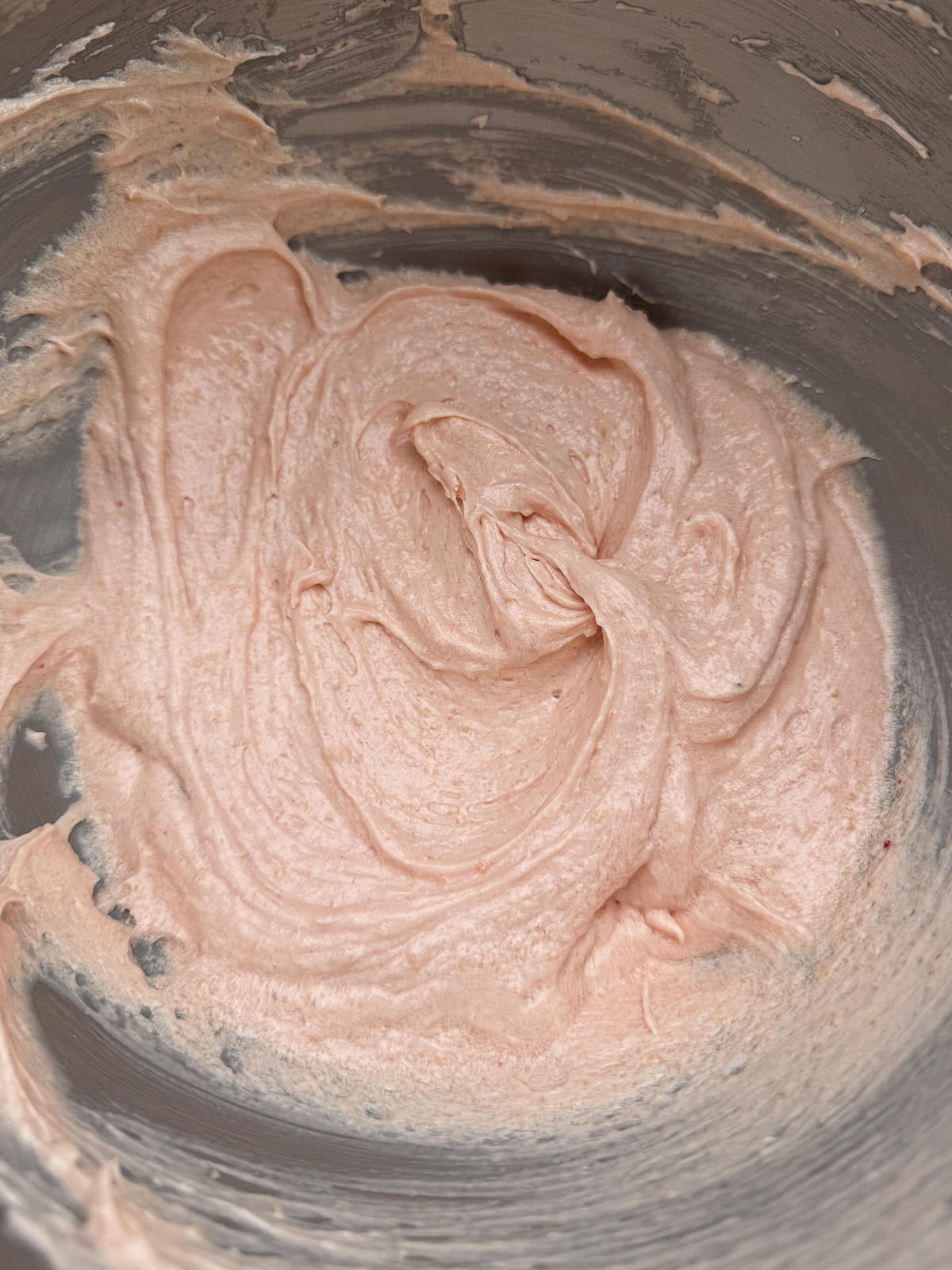 pink cake batter