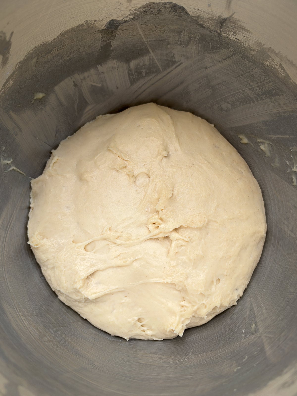 risen dinner roll dough