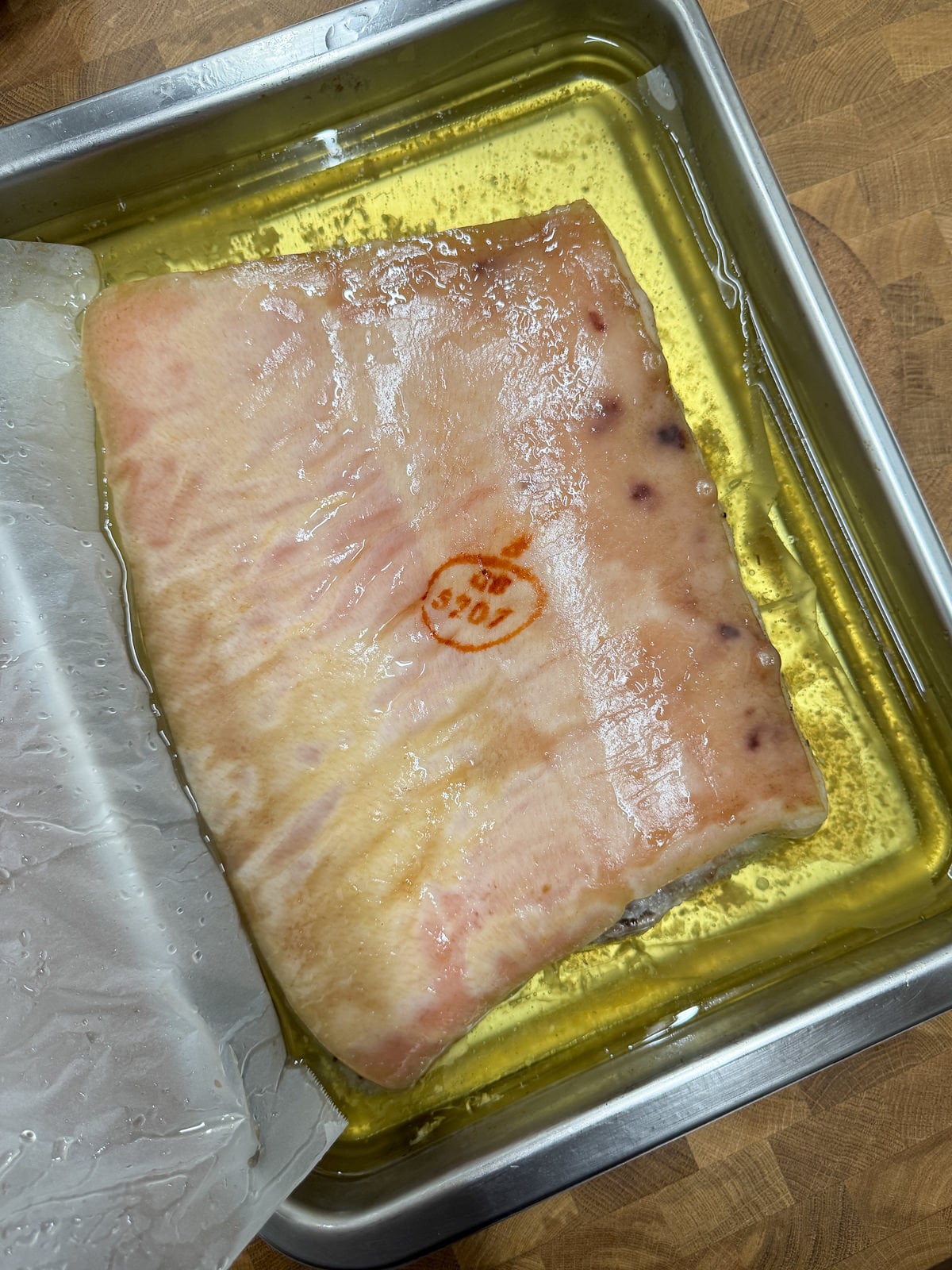 pork belly slow cooked in lard