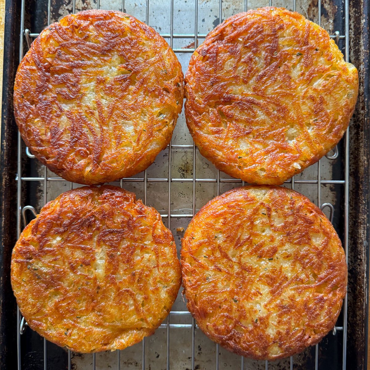 garlic rosemary potato rosti