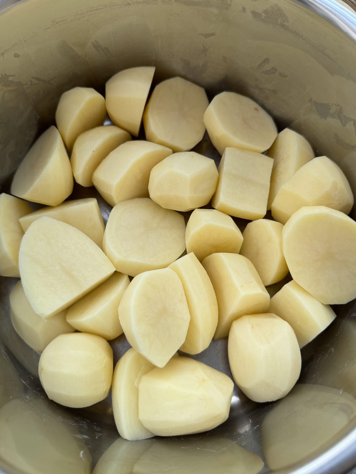 potato size for mash