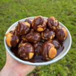 profiteroles with chocolate sauce