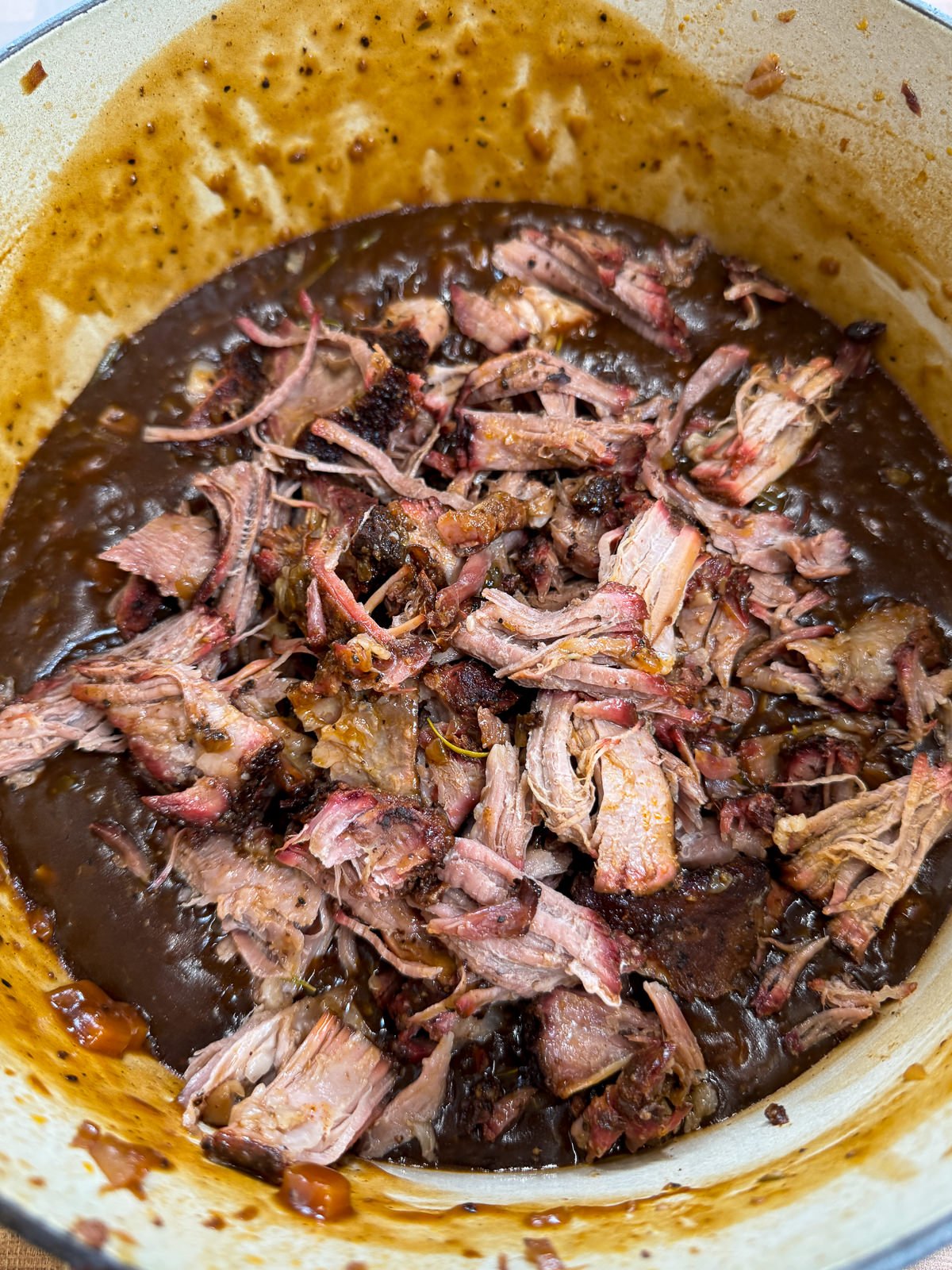 pulled beef short rib meat in Guinness beef sauce