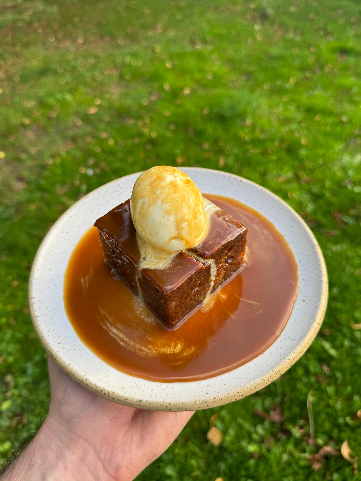 Autumn pumpkin sticky toffee pudding