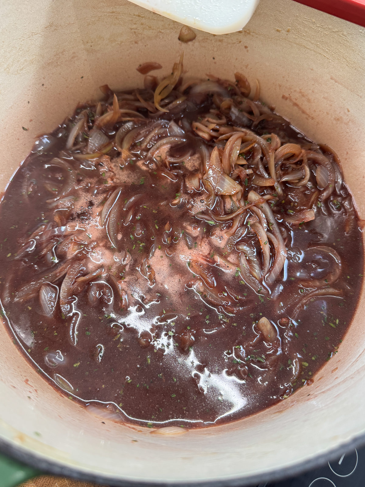 reduced red wine for homemade gravy