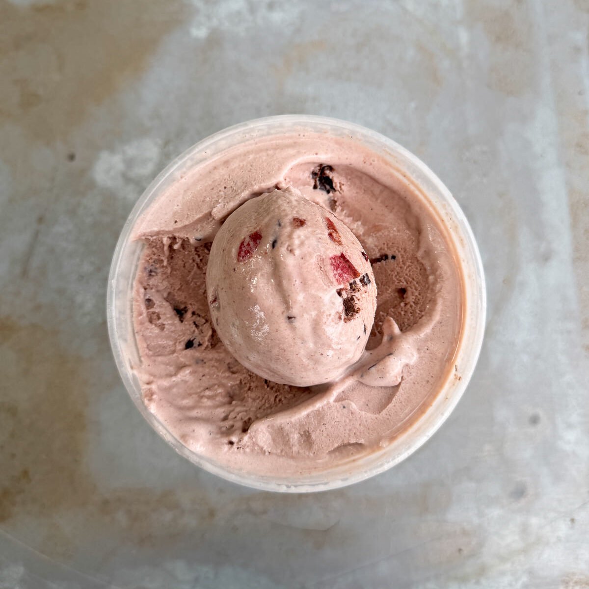 roasted cherry stracciatella ice cream