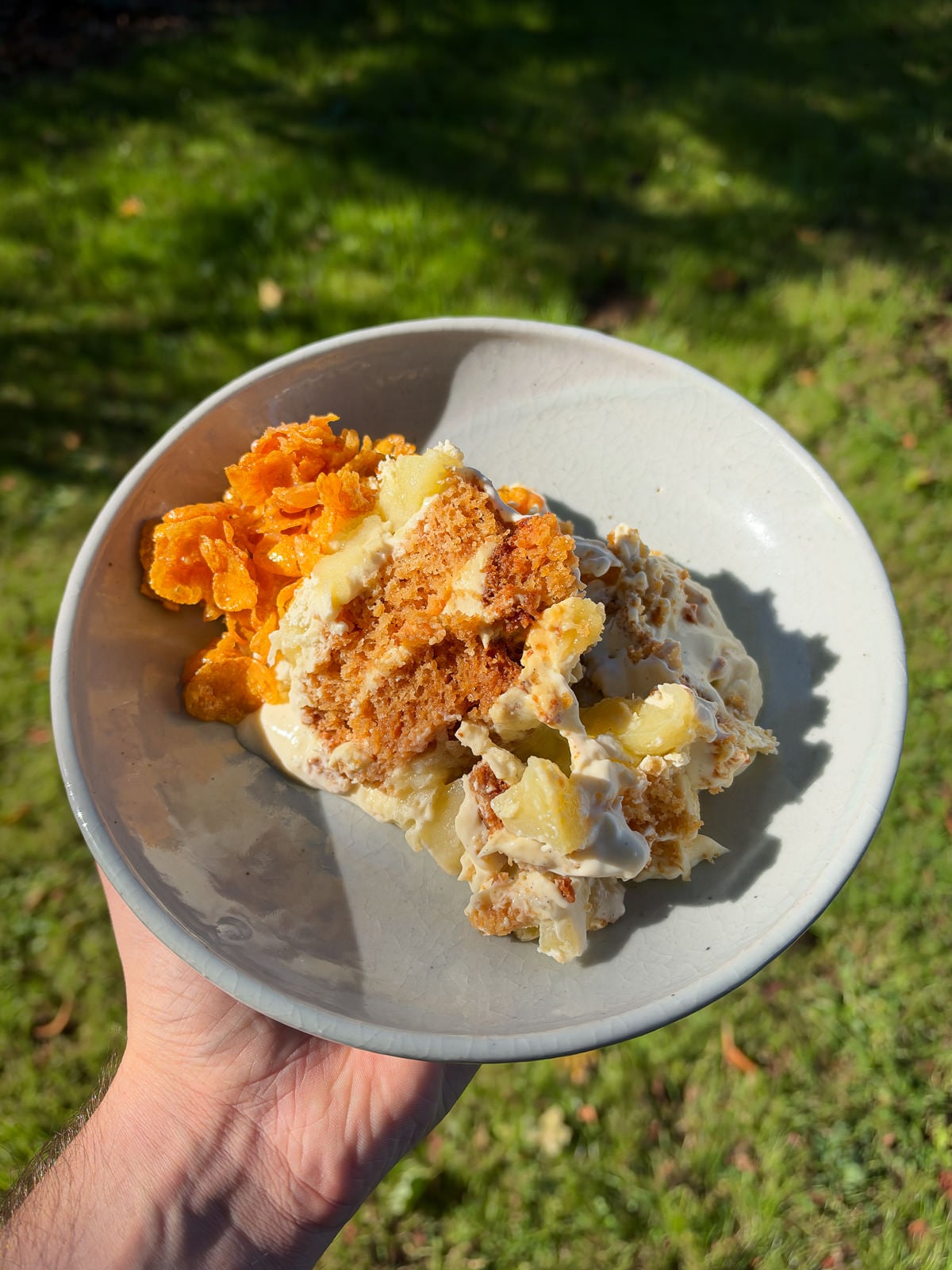scooped portion of trifle