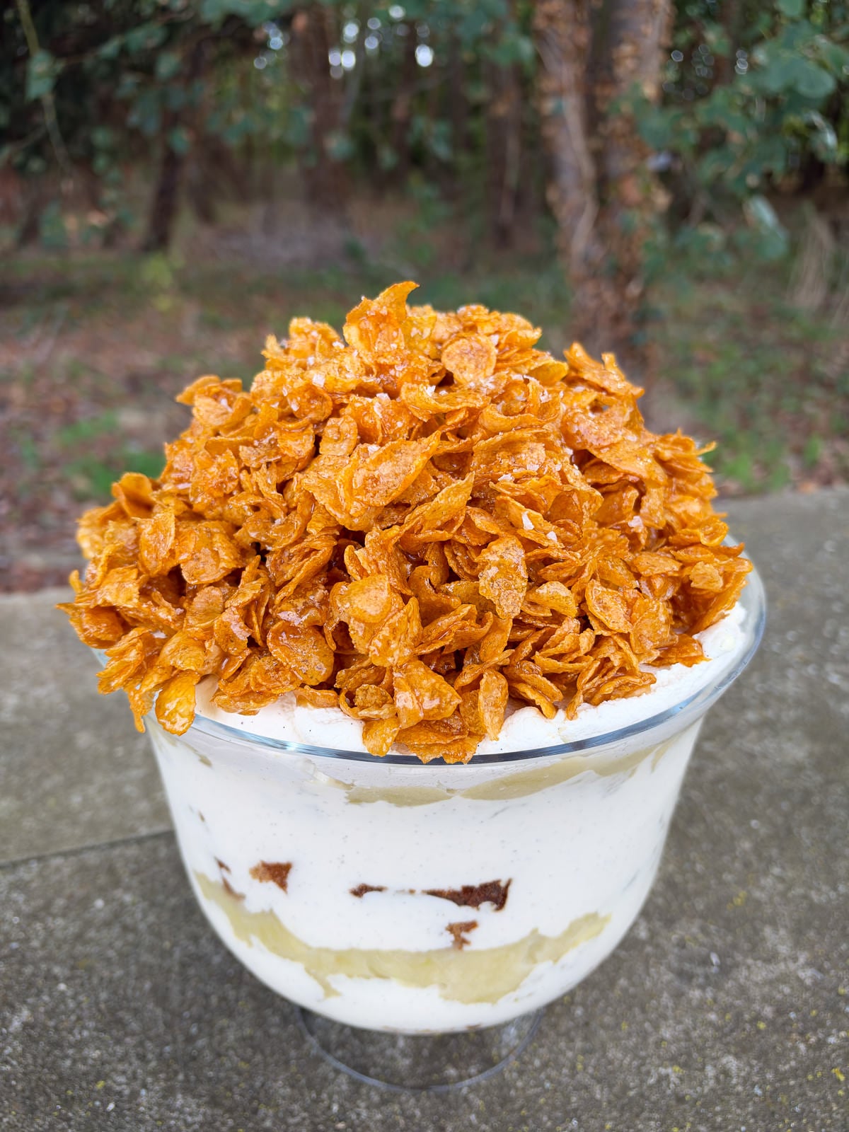 sea salt cornflake topping