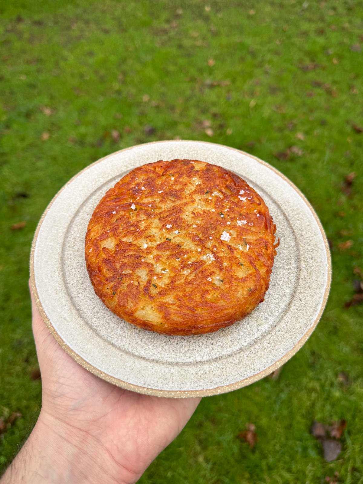 sea salt sprinkle on rosti