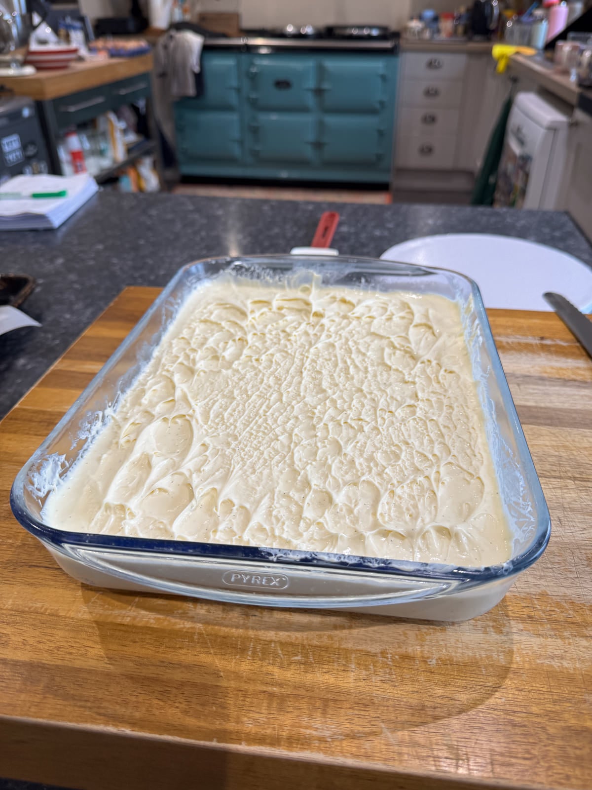 set cream cheese ganache