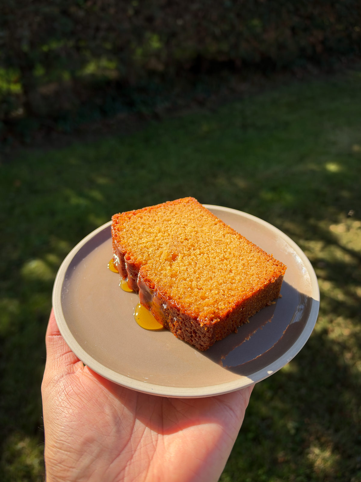 slice of golden syrup loaf